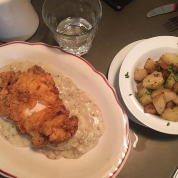 Crimson DC - Sausage Gravy & Biscuits, add Fried Chicken -- HIGHLY recommend the fried chicken. - Diners Near Me - Washington, DC, District of Columbia