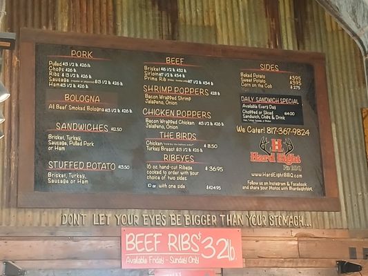 Menu photo 1 Hard Eight BBQ Burleson, TX