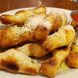Russo's New York Pizzeria & Italian Kitchen | The Woodlands - The garlic knots. Love the fresh crushed garlic!