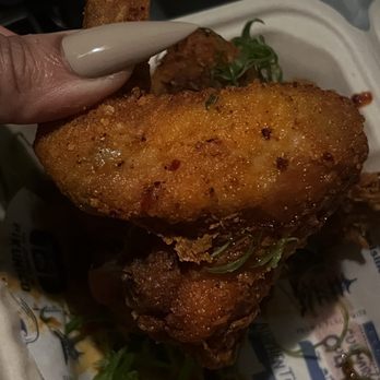 Pikunico - Me, gobbling up a wing in my car at 6pm. - Japanese Near Me - Los Angeles, California Pikunico - Me, gobbling up a wing in my car at 6pm. - Japanese Near Me - Los Angeles, California