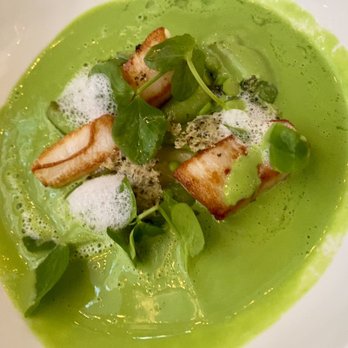 Tuome - Snap pea scallops - New American Near Me - New York, New York Tuome - Snap pea scallops - New American Near Me - New York, New York