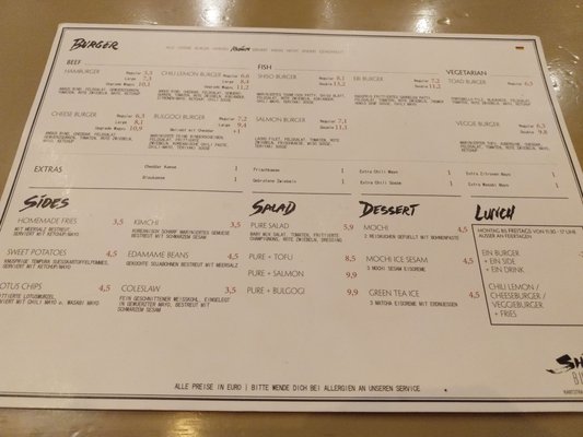 Menu photo 1 Shiso Burger Berlin, BE