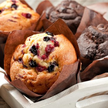 Beans & Brews Coffee House - a box of muffins - Coffee & Tea Near Me - Bountiful, Utah Beans & Brews Coffee House - a box of muffins - Coffee & Tea Near Me - Bountiful, Utah
