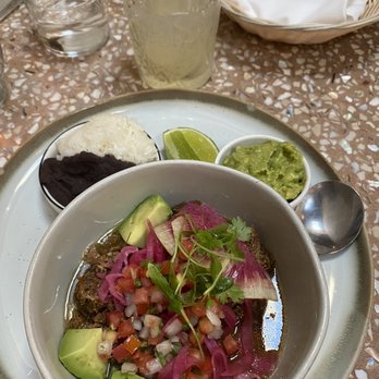 Muchas Gracias - Carnitas Chihuahua platter as served - Tacos Near Me - Washington, DC, District of Columbia