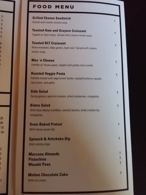 Menu photo 7 Aalto Lounge Portland, OR