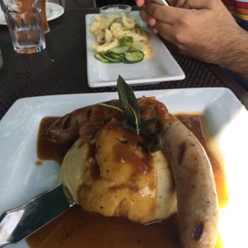 Dubh Linn Gate - Bangers & mash and calamari.  YUM!!! - Irish Pub Near Me - Whistler, British Columbia