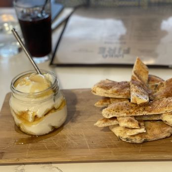LaScala’s Fire - Housemaid ricotta cheese with honey and freshly made pizza crust - Pizza Near Me - Villanova, Pennsylvania