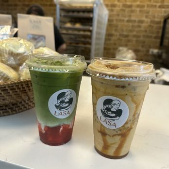 LASA Filipino Cafe - Strawberry matcha and saba con yelo which looked - Cafes Near Me - Carol Stream, Illinois LASA Filipino Cafe - Strawberry matcha and saba con yelo which looked - Cafes Near Me - Carol Stream, Illinois