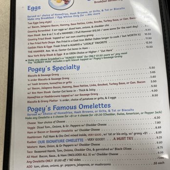 Pogey's Family Restaurant - I page of menu - American Near Me - Okeechobee, Florida Pogey's Family Restaurant - I page of menu - American Near Me - Okeechobee, Florida
