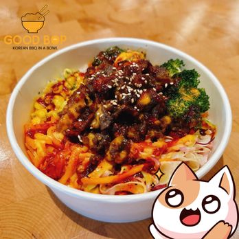 Good Bop - a bowl of noodles with meat and vegetables - Korean Near Me - Springfield, Virginia Good Bop - a bowl of noodles with meat and vegetables - Korean Near Me - Springfield, Virginia