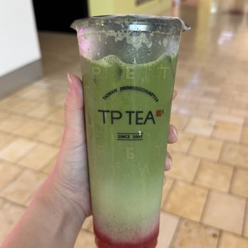 TP Tea - Strawberry Matcha Latte with Oat milk; 30% Sweetness - Bubble Tea Near Me - San Jose, California