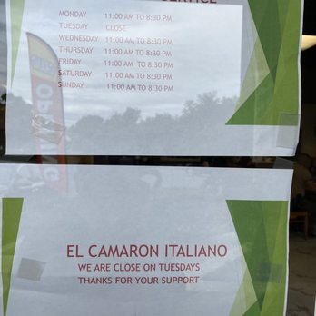 El Camaron Italiano - They are closed TUESDAY - Italian Near Me - Antioch, California
