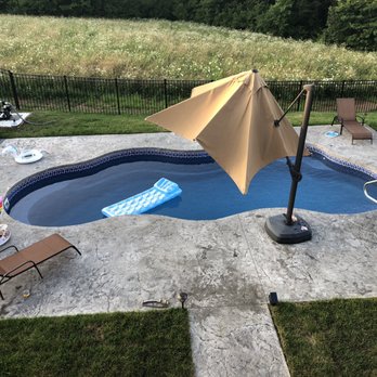 Wideman Pools - Pool area in our backyard. - Hot Tub & Pool Near Me - Festus, Missouri