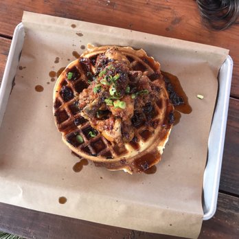 Revelry Kitchen + Bar - Chicken and waffle - American Near Me - Austin, Texas Revelry Kitchen + Bar - Chicken and waffle - American Near Me - Austin, Texas