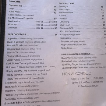 Fitzpatrick's Tavern - Beer menu - Beer, Wine & Spirits Near Me - Solvang, California