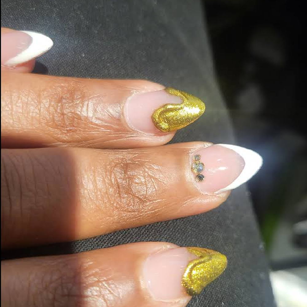 Inspire Nail Bar - This is my nail I had to redo on my vacation look at the comparison.  The shape is perfect. - Nail Salons Near Me - Silver Spring, Maryland