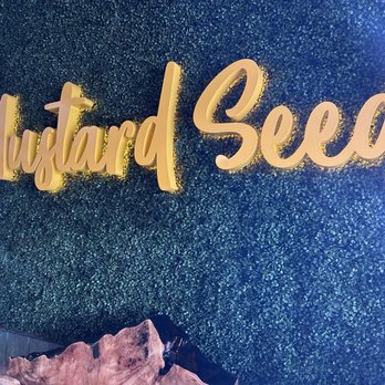 The Mustard Seed - Instagramable wall - Vegan Near Me - Cerritos, California The Mustard Seed - Instagramable wall - Vegan Near Me - Cerritos, California