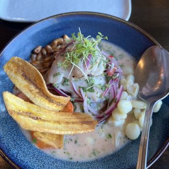 Pink Salt Restaurant - Ceviche Clasico, an amazing starter! - Peruvian Near Me - Seattle, Washington Pink Salt Restaurant - Ceviche Clasico, an amazing starter! - Peruvian Near Me - Seattle, Washington