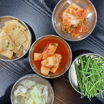 Yoon Busan Gukbap - Banchan (TikTok: @justandyvu) - Korean Near Me - Garden Grove, California