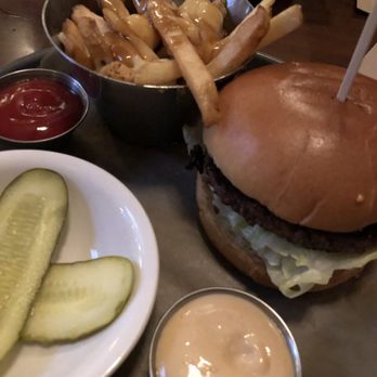 Hudsons Canada's Pub - Burger and poutine on the side - Sports Bars Near Me - Calgary, Alberta