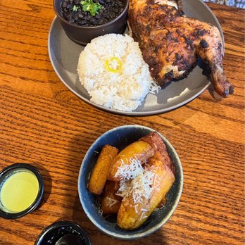 Inka Grill  - 1/2 chicken with rice and beans - Peruvian Near Me - Roanoke, Virginia
