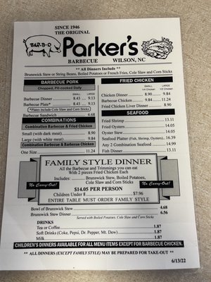Parker's Barbecue by null