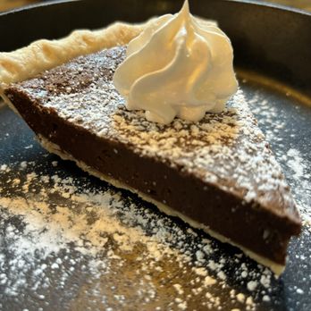 Old City Barbeque - Mrs Geddy's chocolate pie - good, just not what I expected. - Barbeque Near Me - Williamsburg, Virginia Old City Barbeque - Mrs Geddy's chocolate pie - good, just not what I expected. - Barbeque Near Me - Williamsburg, Virginia
