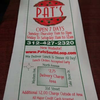 Pat's Pizzeria - Pizza Near Me - Chicago, Illinois Pat's Pizzeria - Pizza Near Me - Chicago, Illinois
