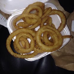 Roadrunner Pizza & Donair - Onion Rings! And surprisingly not cold!