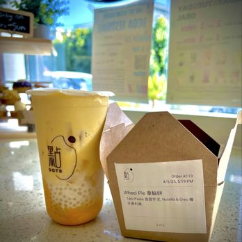Dots Boba - mango coco sago n wheel pie - Bubble Tea Near Me - San Francisco, California