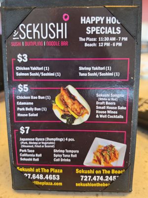 Menu photo 1 Sekushi Belleair Bluffs, FL Menu photo 1 Sekushi Belleair Bluffs, FL