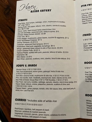 Menu photo 6 Haven Asian Eatery Eden Prairie, MN