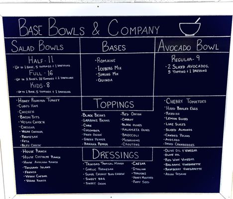 Menu photo 8 Base Bowls St. Joseph, MI