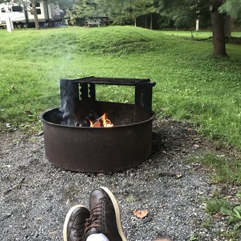 Little Pine State Park - Fire ring with grill - Hiking Near Me - Waterville, Pennsylvania