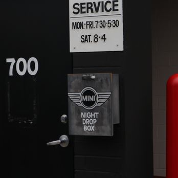 Patrick MINI - Key Dropbox in Service Drive at Patrick MINI - Car Dealers Near Me - Schaumburg, Illinois Patrick MINI - Key Dropbox in Service Drive at Patrick MINI - Car Dealers Near Me - Schaumburg, Illinois