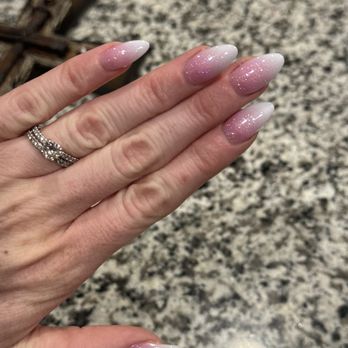 Serafina Nails & Spa - Acrylic powder French tip - Nail Salons Near Me - Goodyear, Arizona