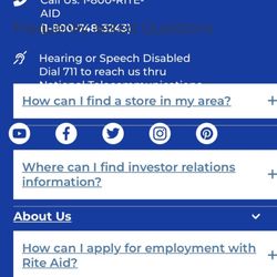 Rite Aid - Overlapping text, can't scroll down