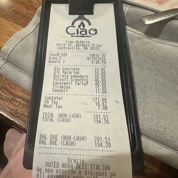 Ciao Osteria - Check out - Italian Near Me - Centreville, Virginia Ciao Osteria - Check out - Italian Near Me - Centreville, Virginia