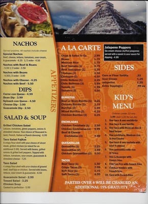 Menu photo 2 Yucatan Sumter, SC Menu photo 2 Yucatan Sumter, SC