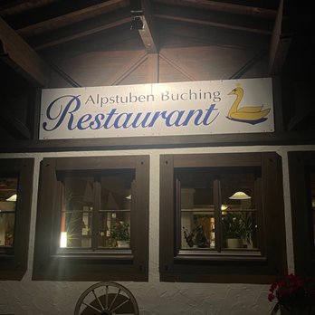 Alpstuben Buching - Outside the restaurant ... excellent Bavarian restaurant - German Near Me - Halblech, BY