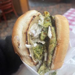 Arcata Pizza & Deli - Chimichurri fish sandwich