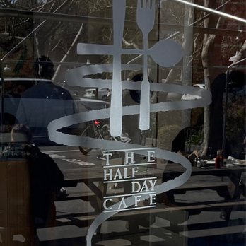 Half Day Cafe - a man sitting at a table - Breakfast & Brunch Near Me - Kentfield, California Half Day Cafe - a man sitting at a table - Breakfast & Brunch Near Me - Kentfield, California