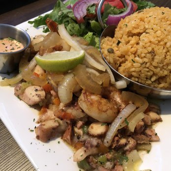 Gandules Grill - Octopus and Garlic Shrimps. - Puerto Rican Near Me - Lehigh Acres, Florida Gandules Grill - Octopus and Garlic Shrimps. - Puerto Rican Near Me - Lehigh Acres, Florida