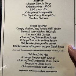 Joy Inn - Sunday special menu