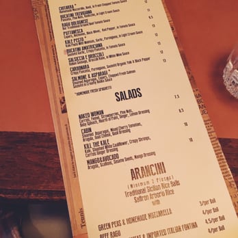 Spaghetti Incident - Menu - Italian Near Me - New York, New York Spaghetti Incident - Menu - Italian Near Me - New York, New York