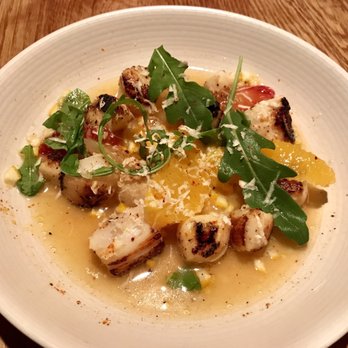 Upland - Nantucket Bay Scallops- Citrus ponzu, meyer lemon + horseradish - New American Near Me - New York, New York Upland - Nantucket Bay Scallops- Citrus ponzu, meyer lemon + horseradish - New American Near Me - New York, New York