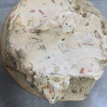 Sedgefield Bagel - Rosemary with veggie cream cheese - Sandwiches Near Me - Greensboro, North Carolina Sedgefield Bagel - Rosemary with veggie cream cheese - Sandwiches Near Me - Greensboro, North Carolina
