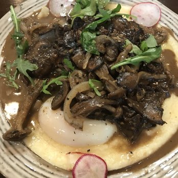 Scratch Kitchen - Roasted Mushrooms with Poached Eggs and Grits - Breakfast & Brunch Near Me - Honolulu, Hawaii Scratch Kitchen - Roasted Mushrooms with Poached Eggs and Grits - Breakfast & Brunch Near Me - Honolulu, Hawaii