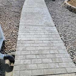 Heavy Rhino Concrete - This is one walkway I also asked for from my porch to the street.