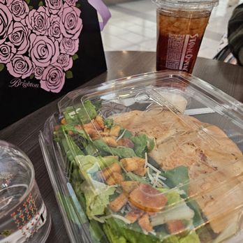 Stone Oven - Spicy chicken sandwich with salad and a drink - Salad Near Me - Sherman Oaks, California